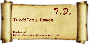 Turóczy Damos névjegykártya